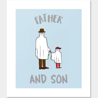 Father And Son Ghost Design Posters and Art